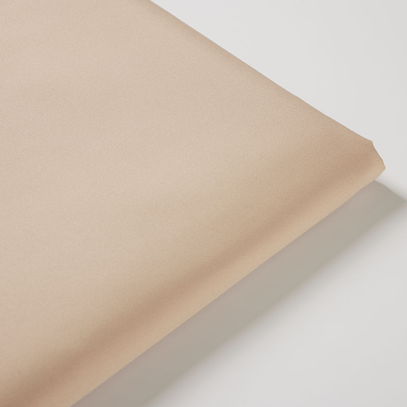 Beige Poly Cotton Blend Fabric