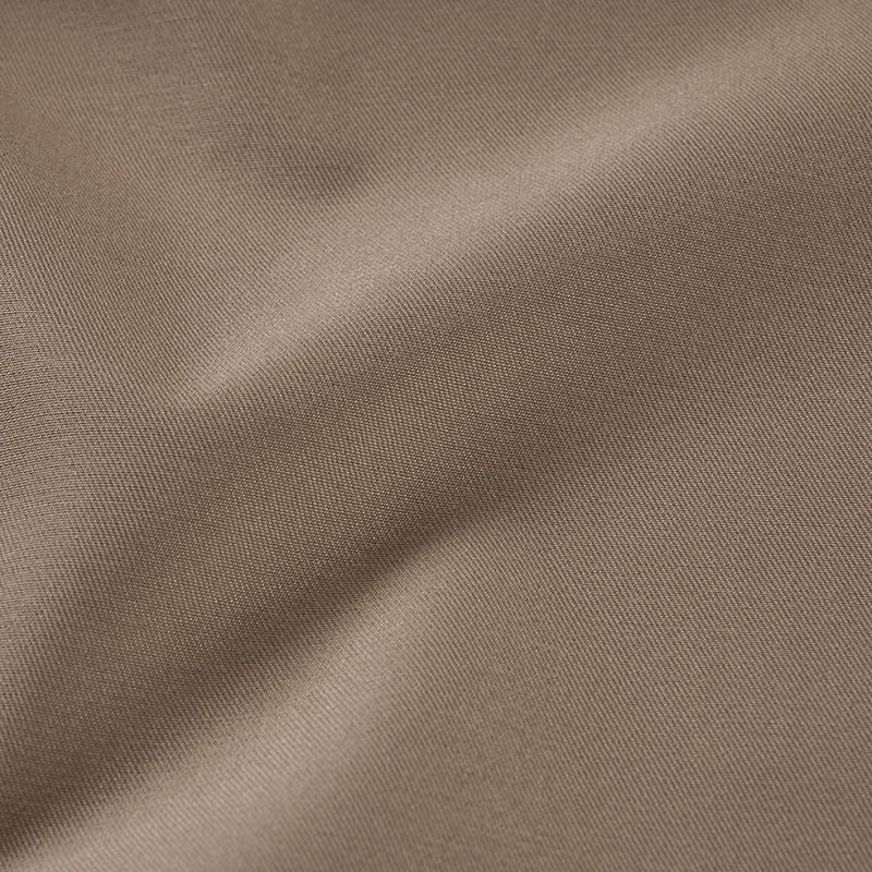 Khaki Poly Cotton Blend Fabric