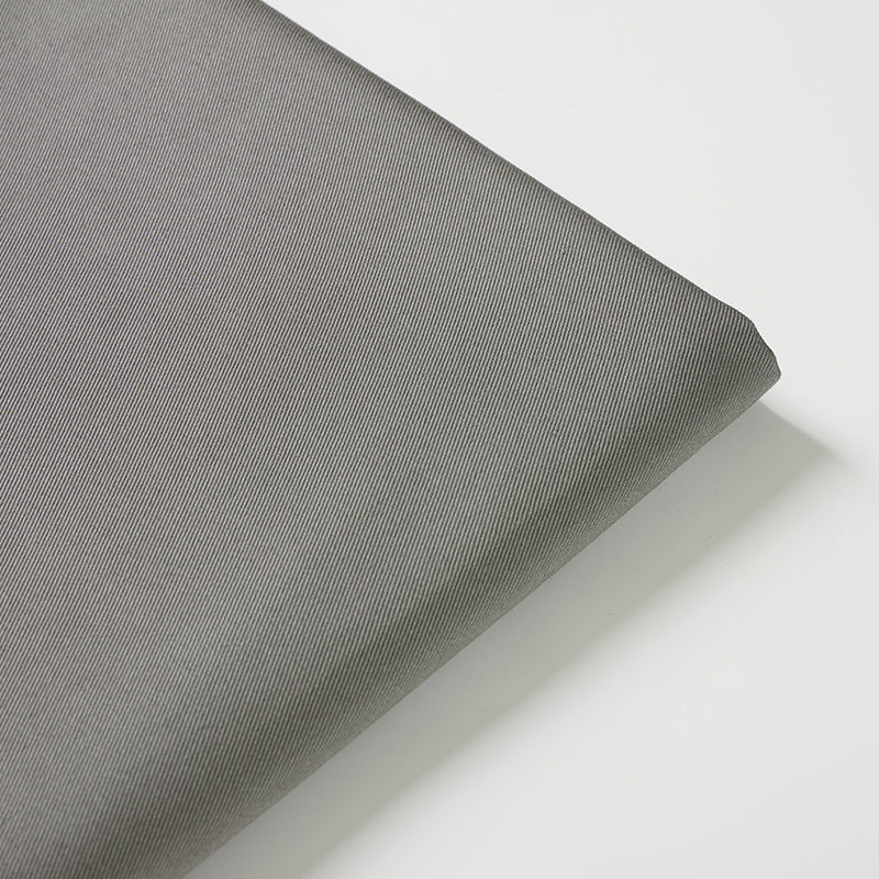 Grey Poly Cotton Blend Fabric