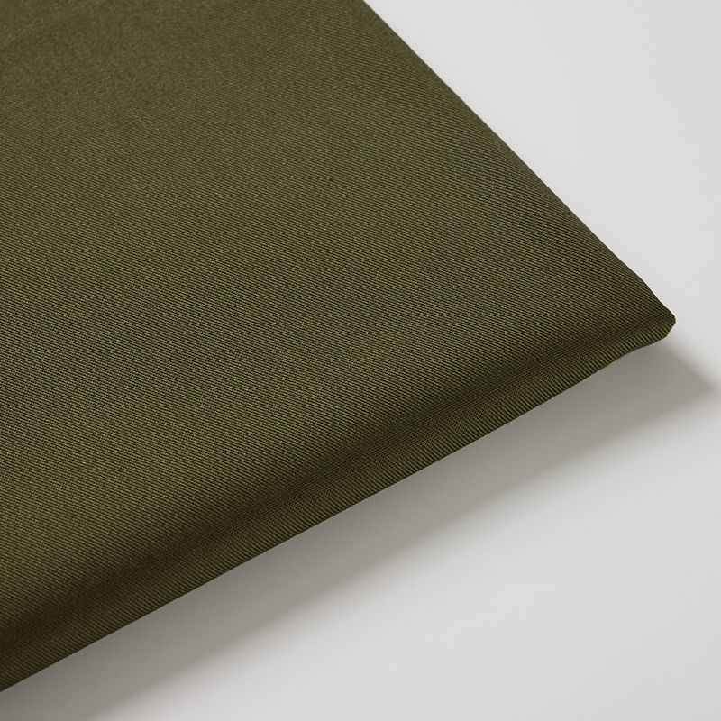 Olive Green Poly Cotton Blend Fabric